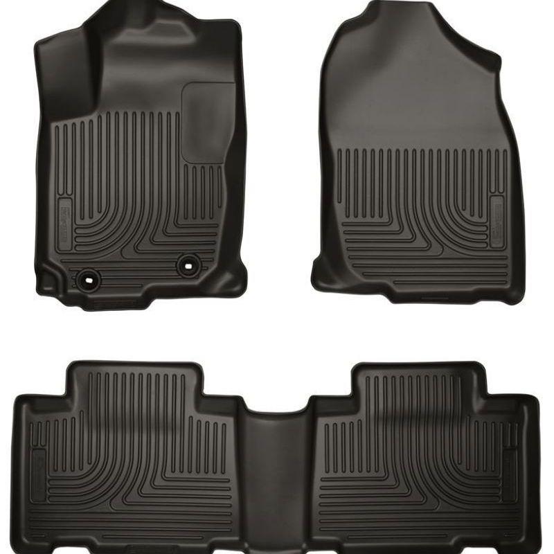 Husky Liners 99531 - HSL99531 - Husky Liners 15 Toyota Corolla Weatherbeater Black Front & 2nd Seat Floor Liners - Shipped in Europe - Tuningsupply.com