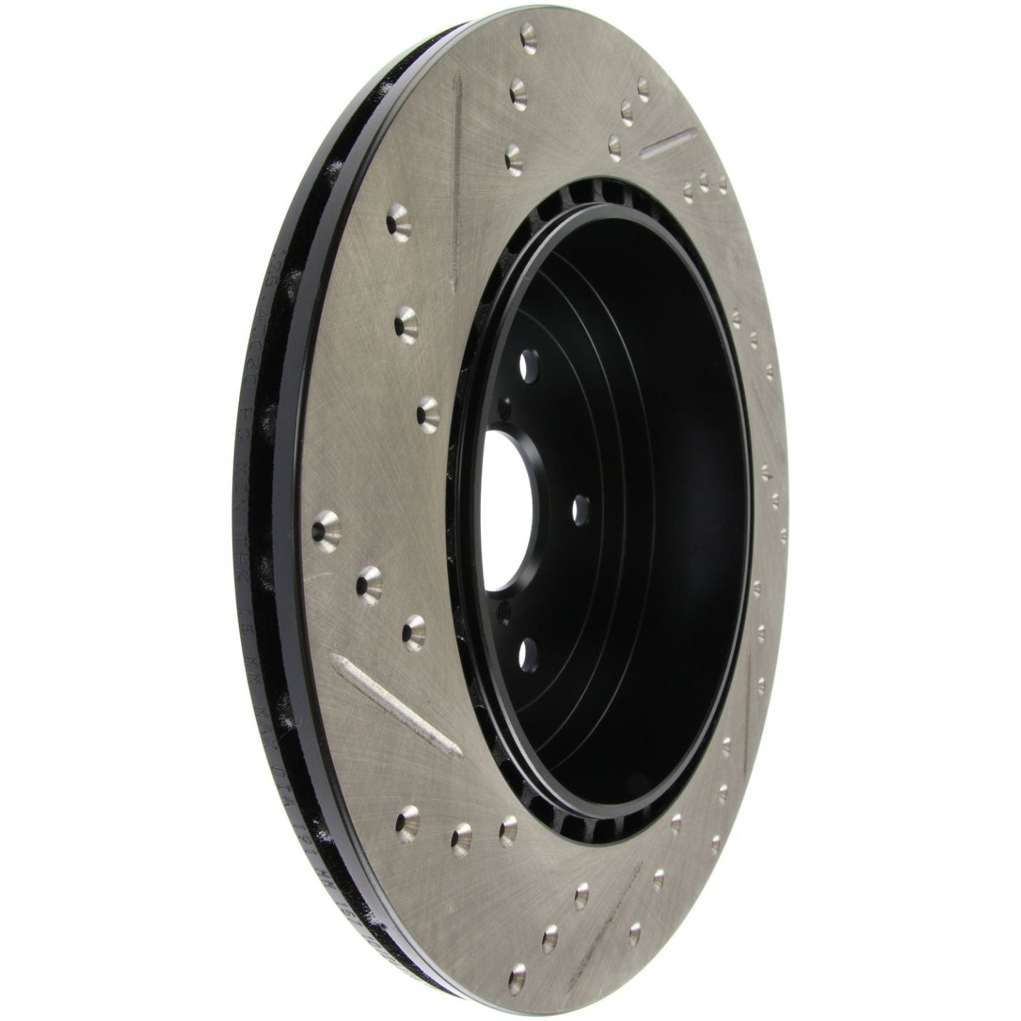 Stoptech 127.47030L - STO127.47030L - StopTech 08+ Subaru STI (Will Not Fit 05-07) Slotted & Drilled Sport Brake Rotor - Shipped in Europe - Tuningsupply.com