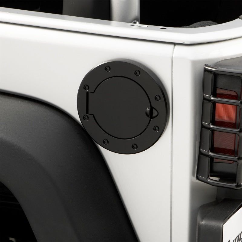 Rugged Ridge 11229.02 - RUG11229.02 - Rugged Ridge 07-18 Jeep Wrangler JK Black Non-Locking Gas Cap Door - Shipped in Europe - Tuningsupply.com