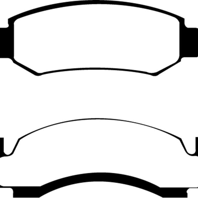 EBC DP61261 - EBCDP61261 - EBC 76-77 Ford Bronco 3.3 Greenstuff Front Brake Pads - Shipped in Europe - Tuningsupply.com