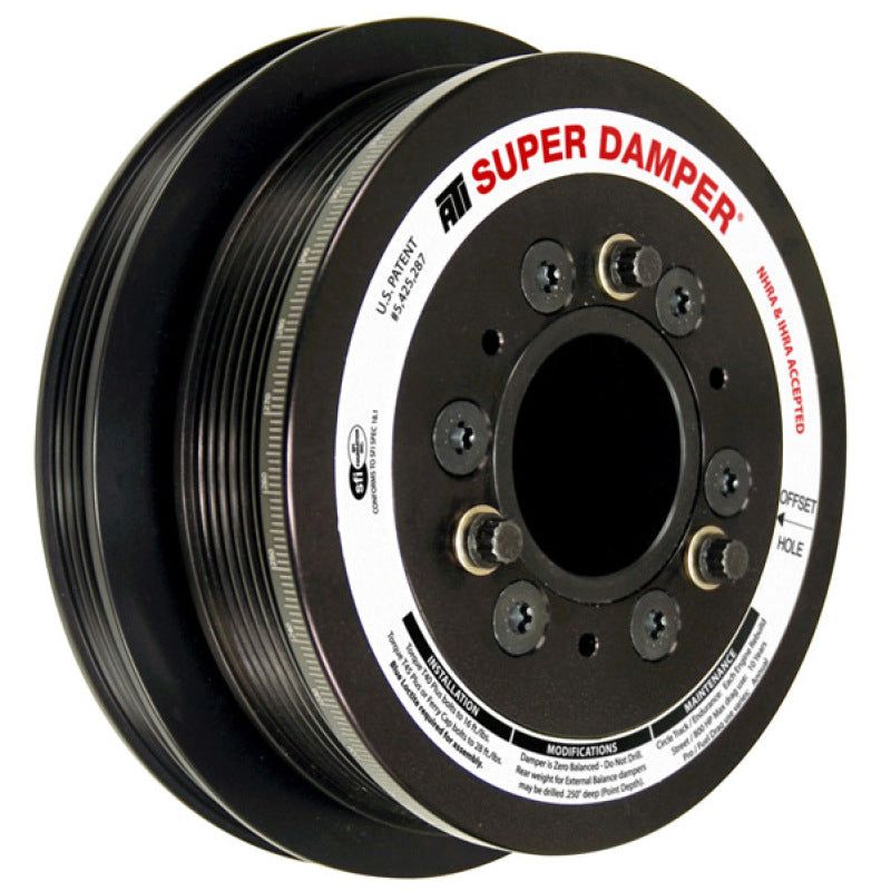 ATI ATI918644 - APPATI918644 - ATI Damper - 7.48in - Alum - 6 Grv - No A/C - LS3 Camaro - 10-15 - Gen 3 Vortec Truck - LS - Shipped in Europe - Tuningsupply.com