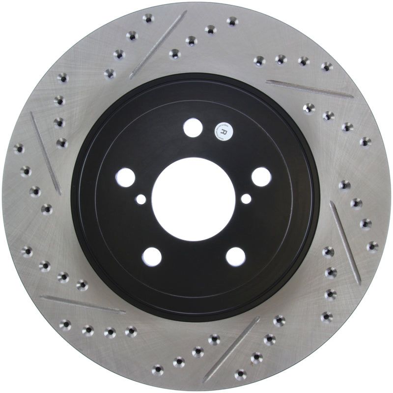 Stoptech 127.47021R - STO127.47021R - StopTech Slotted & Drilled Sport Brake Rotor - Shipped in Europe - Tuningsupply.com