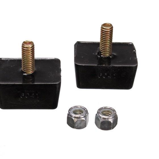 Energy Suspension 9.9118G - ENG9.9118G - Energy Suspension Univ Blk 7/8in H x 1-7/8in L x 1-3/8in W Low Profile Rectangular Bump Stops (2 ea) - Shipped in Europe - Tuningsupply.com