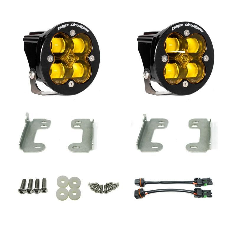 Baja Designs 447721 - BAJ447721 - Baja Designs 2007-2018 Wrangler JL Rubicon Sport Fog Light Pocket Kit - Amber - Shipped in Europe - Tuningsupply.com
