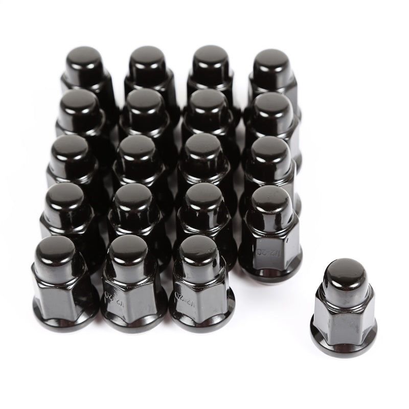 Rugged Ridge 16715.23 - RUG16715.23 - Rugged Ridge Wheel Lug Nut Set of 20 Black 1/2-20 - Shipped in Europe - Tuningsupply.com