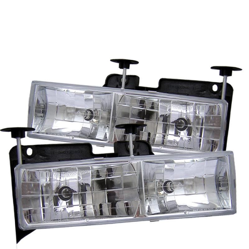 SPYDER 5012388 - SPY5012388 - Spyder Chevy C/K Series 1500/2500 88-99/Chevy Tahoe 95-99Crystal Glass Headlights Chrm HD-YD-CCK88-C - Shipped in Europe - Tuningsupply.com