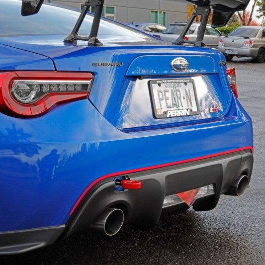 Perrin Performance PSP-BDY-255RD - PERPSP-BDY-255RD - PERRIN 13-25 Subaru BRZ / 13-20 Scion FRS & Toyota 86 / 22-25 GR86 Tow Hook Kit (Rear) - Red - Shipped in Europe - Tuningsupply.com