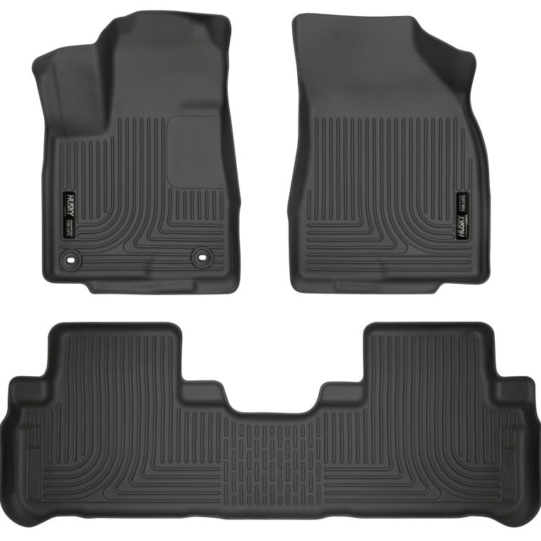Husky Liners 99601 - HSL99601 - Husky Liners 14 Toyota Highlander Weatherbeater Black Front & 2nd Seat Floor Liners - Shipped in Europe - Tuningsupply.com