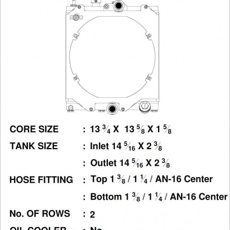 CSF 2858X - CSF2858X - CSF Universal Half Radiator w/-16AN & Slip-On Fittings/12in SPAL Fan & Shroud - Shipped in Europe - Tuningsupply.com