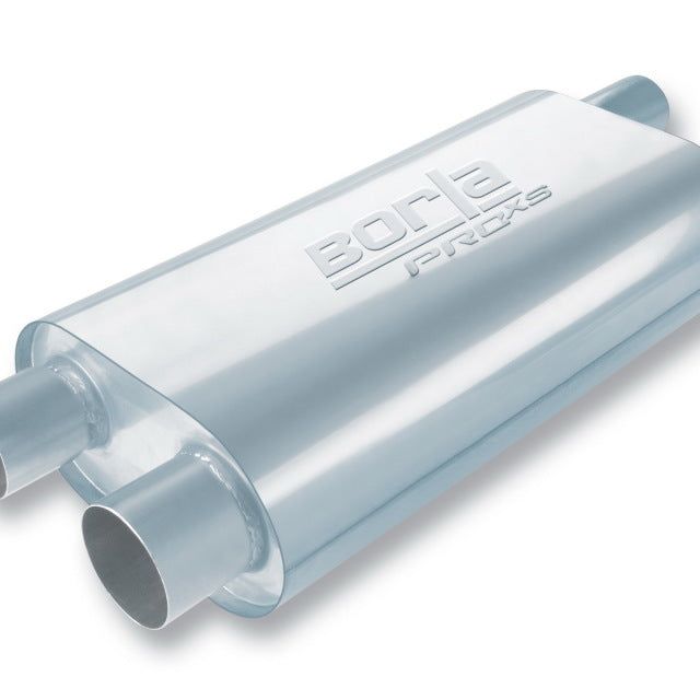Borla 40474 - BOR40474 - Borla Universal Oval Transverse Single 3in Inlet/2.5in Outlet 19in x 10.25in x 5.5in Turbo Muffler - Shipped in Europe - Tuningsupply.com