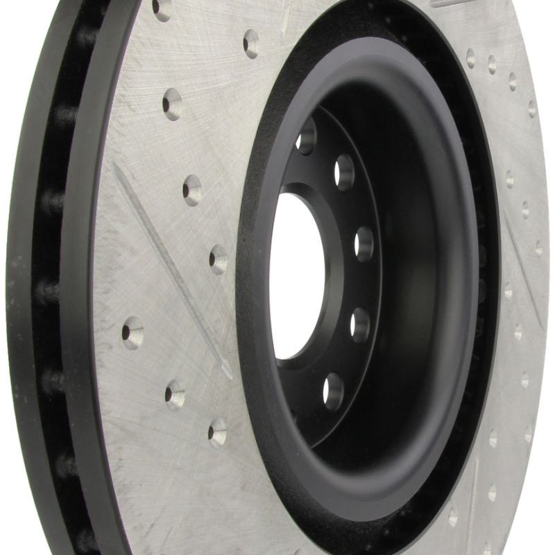 Stoptech 127.33112L - STO127.33112L - StopTech 09 VW Passat CC / 06-09 Passat Slotted & Drilled Left Front Rotor - Shipped in Europe - Tuningsupply.com