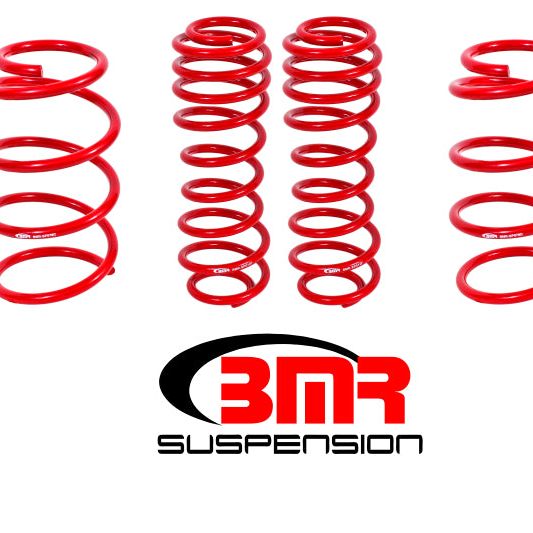 BMR Suspension SP075R - BMRSP075R - BMR 07-14 Shelby GT500 Drag Lowering Springs (Set Of 4) - Red - Shipped in Europe - Tuningsupply.com