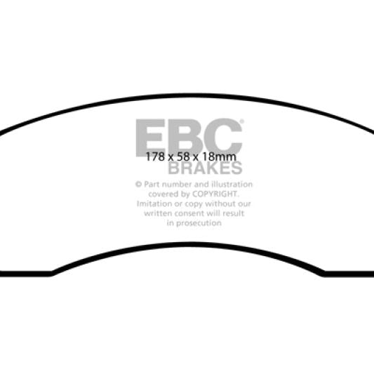 EBC DP41761R - EBCDP41761R - EBC 07+ Buick Enclave 3.6 Yellowstuff Front Brake Pads - Shipped in Europe - Tuningsupply.com