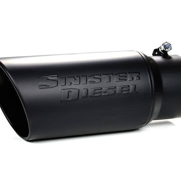 Sinister Diesel SD-4-5-BLK - SINSD-4-5-BLK - Sinister Diesel Universal Black Ceramic Coated Stainless Steel Exhaust Tip (4in to 5in) - Shipped in Europe - Tuningsupply.com