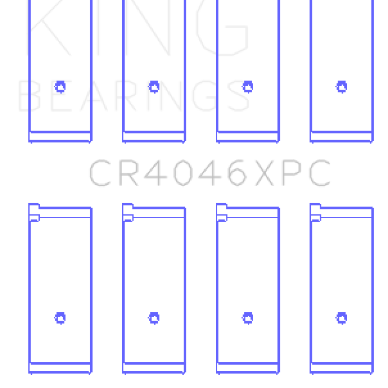 King Engine Bearings GCR4046XPC - KINGCR4046XPC - King Honda B20B4/B20Z2/D16 Series/ZC 16V pMaxKote Performance Rod Bearing Set - Size STD - Shipped in Europe - Tuningsupply.com