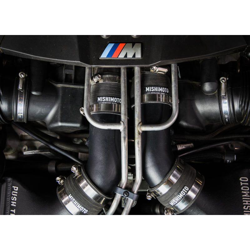 Mishimoto MMICP-F10-12MWBK - MISMMICP-F10-12MWBK - Mishimoto 12-16 BMW F10 M5 Intercooler Pipe Kit Micro Wrinkle Black - Shipped in Europe - Tuningsupply.com