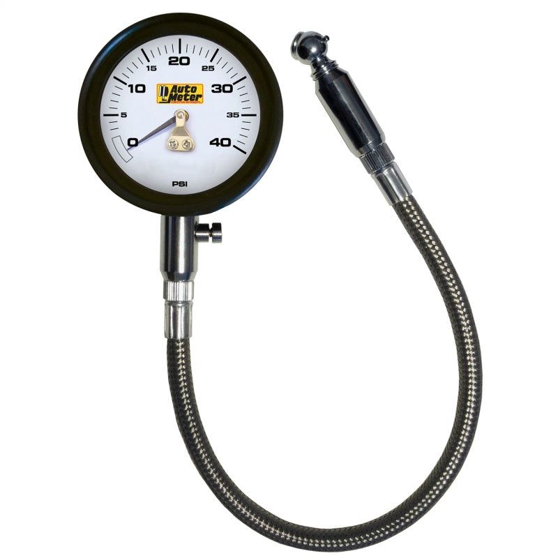 AutoMeter 2162 - ATM2162 - Autometer NASCAR Performance 40PSI Lo-Pressure Tire Pressure Gauge - Shipped in Europe - Tuningsupply.com