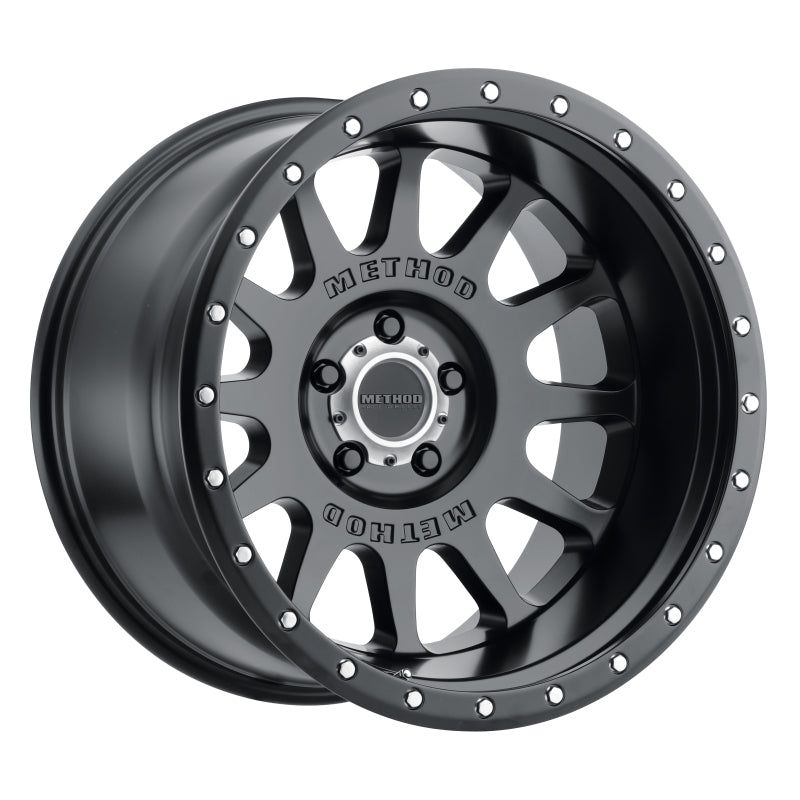 Method Wheels MR60521050524N - MRWMR60521050524N - Method MR605 NV 20x10 -24mm Offset 5x5 71.5mm CB Matte Black Wheel - Shipped in Europe - Tuningsupply.com