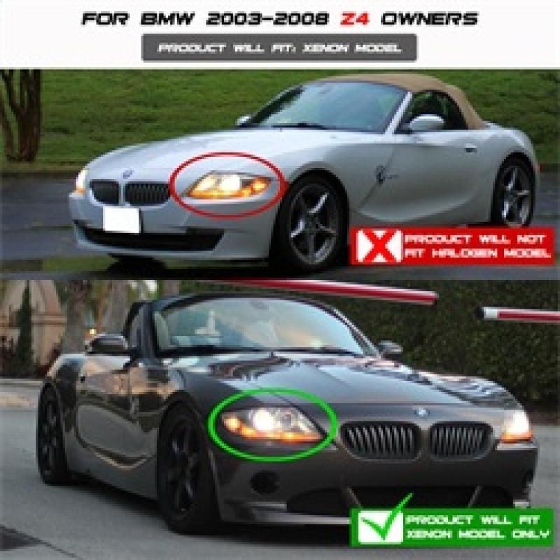 SPYDER 5029676 - SPY5029676 - Spyder BMW Z4 03-08 Projector Headlights Xenon/HID Model Only - LED Halo Black PRO-YD-BMWZ403-HID-BK - Shipped in Europe - Tuningsupply.com