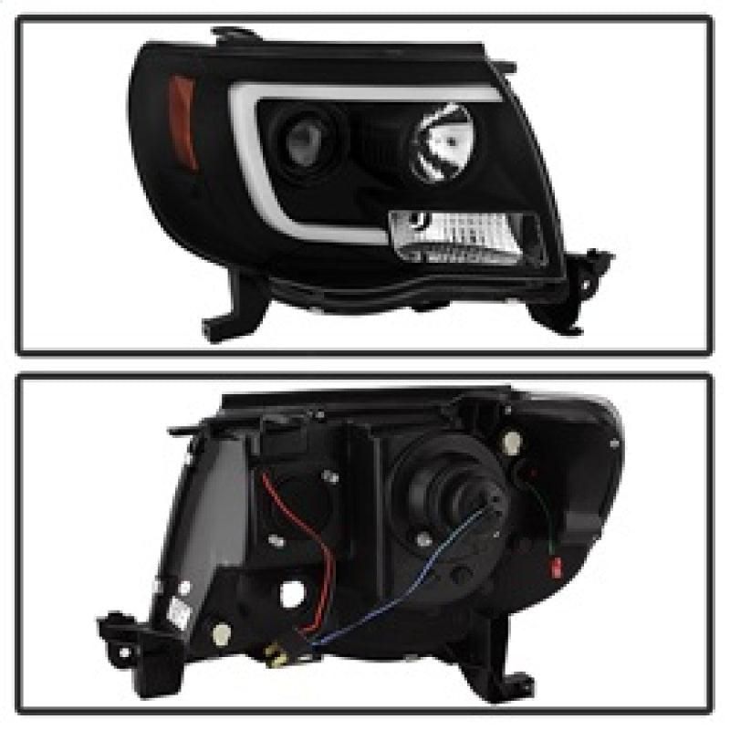 SPYDER 5084514 - SPY5084514 - Spyder Toyota Tacoma 05-11 Projector Headlights - Light Bar DRL - Black PRO-YD-TT05V2-LB-BK - Shipped in Europe - Tuningsupply.com
