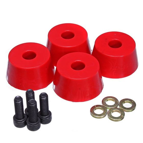 Energy Suspension 8.9103R - ENG8.9103R - Energy Suspension 96-02 Toyota 4Runner Front Hyper Flex Red Bump Stop Set - Shipped in Europe - Tuningsupply.com