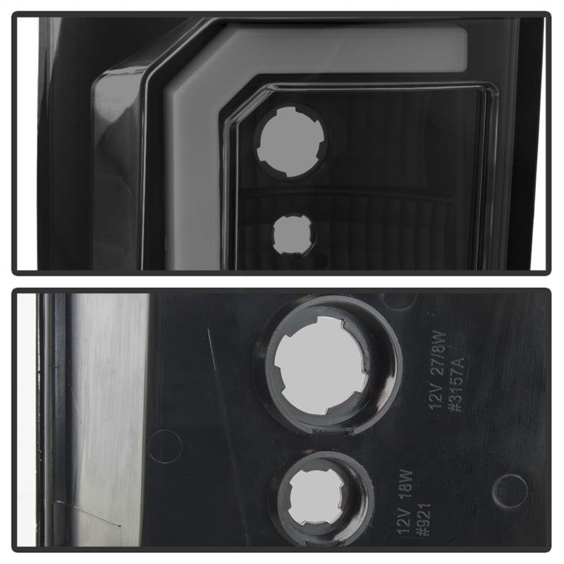 SPYDER 5085443 - SPY5085443 - Spyder 07-13 Toyota Tundra V2 Light Bar LED Tail Lights - Smoke ALT-YD-TTU07V2-LB-BSM - Shipped in Europe - Tuningsupply.com