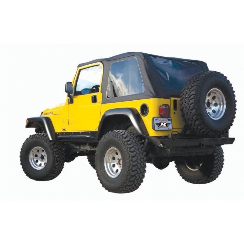 Rampage 109535 - RAM109535 - Rampage 1997-2006 Jeep Wrangler(TJ) Excludes LJ Unlimited Frameless Soft Top Kit - Black Diamond - Shipped in Europe - Tuningsupply.com