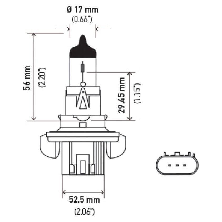 Hella LAH71071272 - HELLAH71071272 - Hella Optilux H13/9008 12V 60/55W XB Xenon White Bulbs (Pair) - Shipped in Europe - Tuningsupply.com