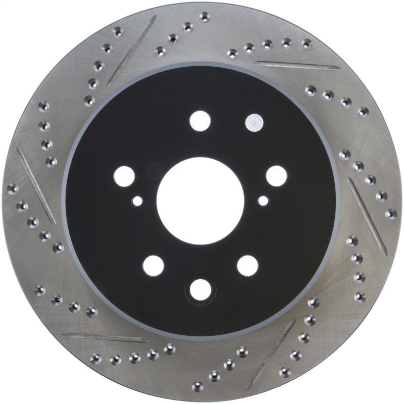 Stoptech 127.44189R - STO127.44189R - StopTech Slotted & Drilled Sport Brake Rotor Right Rear 13-14 Lexus GS300/350/400/430 - Shipped in Europe - Tuningsupply.com