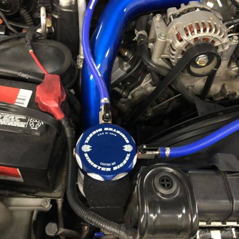 Sinister Diesel SD-6.0CF03-01-20 - SINSD-6.0CF03-01-20 - Sinister Diesel 03-07 Ford Powerstroke 6.0L w/ Wix (Round) Coolant Filtration System - Shipped in Europe - Tuningsupply.com