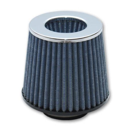 Vibrant 2161C - VIB2161C - Vibrant Open Funnel Perf Air Filter (5in Cone O.D. x 5in Tall x 4.5in inlet I.D.) Chrome Filter Cap - Shipped in Europe - Tuningsupply.com