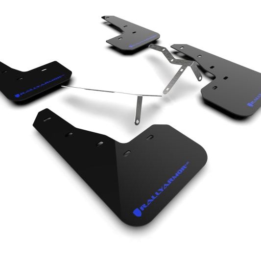 Rally Armor MF90-UR-BLK/BL - RALMF90-UR-BLK/BL - Rally Armor 22-25 Honda Civic/Civic Si/Sport Black UR Mud Flap w/Blue Logo - Shipped in Europe - Tuningsupply.com