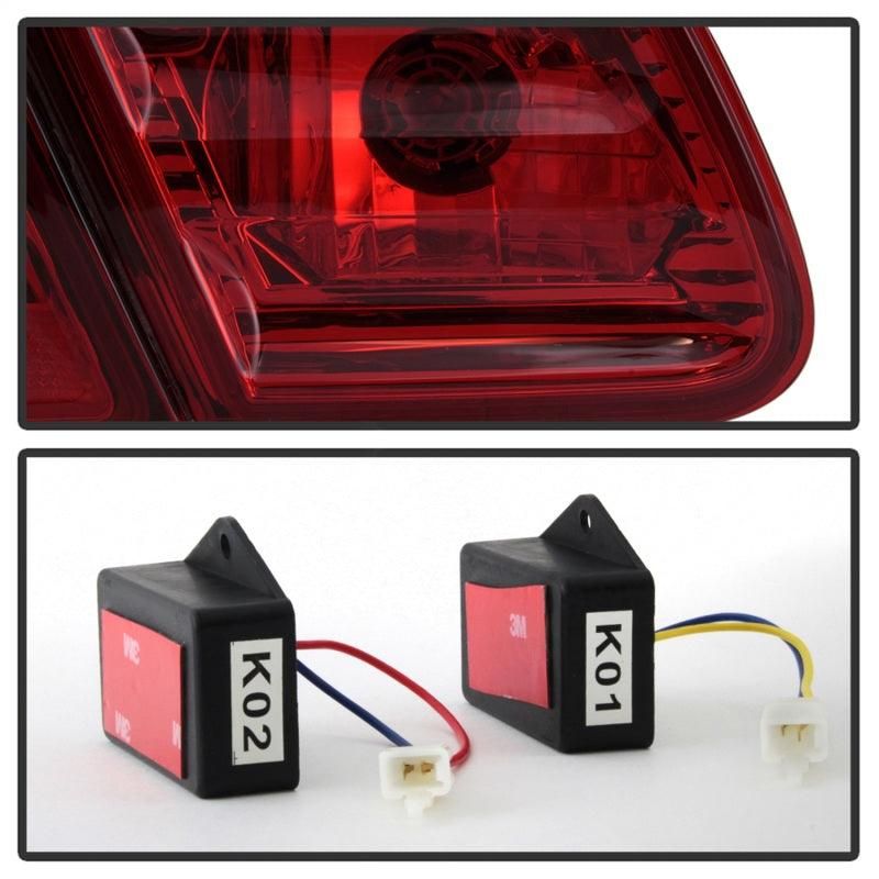 SPYDER 5020659 - SPY5020659 - xTune Mercedes Benz W210 E-Class 96-02 LED Tail Lights Red Smoke ALT-CL-MBW210-LED-RSM - Shipped in Europe - Tuningsupply.com