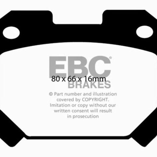 EBC DP31005C - EBCDP31005C - EBC 93-98 Toyota Supra 3.0 Twin Turbo Redstuff Rear Brake Pads - Shipped in Europe - Tuningsupply.com