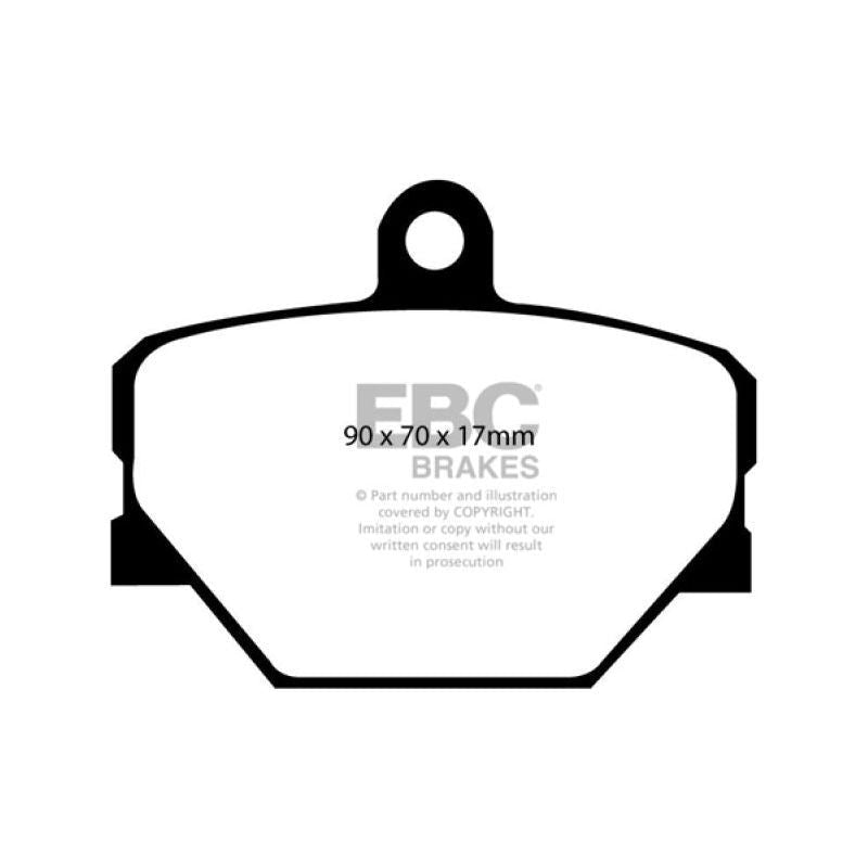 EBC DP31287C - EBCDP31287C - EBC 08+ Smart Fortwo 1.0 Redstuff Front Brake Pads - Shipped in Europe - Tuningsupply.com