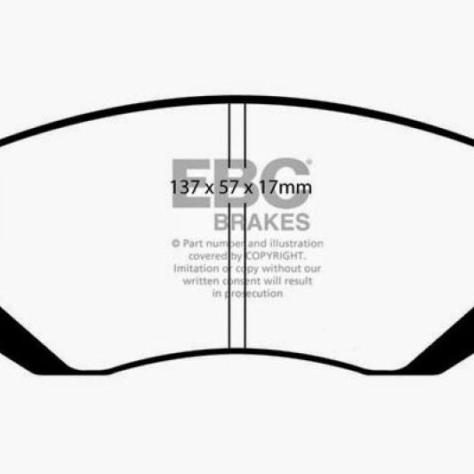 EBC DP31661C - EBCDP31661C - EBC 04-06 Saab 9-2X 2.0 Turbo Redstuff Front Brake Pads - Shipped in Europe - Tuningsupply.com