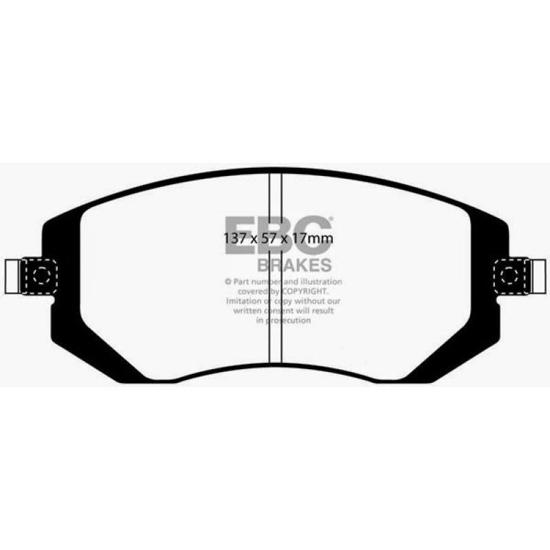 EBC UD929 - EBCUD929 - EBC 04-06 Saab 9-2X 2.0 Turbo Ultimax2 Front Brake Pads - Shipped in Europe - Tuningsupply.com