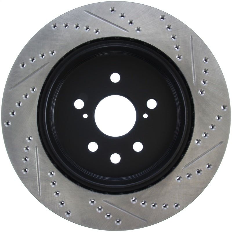 Stoptech 127.44189R - STO127.44189R - StopTech Slotted & Drilled Sport Brake Rotor Right Rear 13-14 Lexus GS300/350/400/430 - Shipped in Europe - Tuningsupply.com
