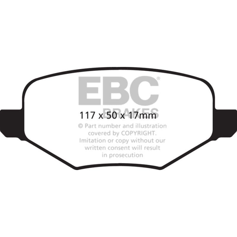 EBC DP41826R - EBCDP41826R - EBC 11-14 Ford Edge 2.0 Turbo Yellowstuff Rear Brake Pads - Shipped in Europe - Tuningsupply.com
