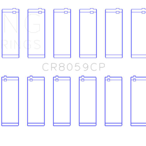 King Engine Bearings GCR8059CP - KINGCR8059CP - King General Motors Duramax Diesel L86/ LT1/ LT4 Connecting Rod Bearing Set - Tri-Metal Copper Based - Shipped in Europe - Tuningsupply.com