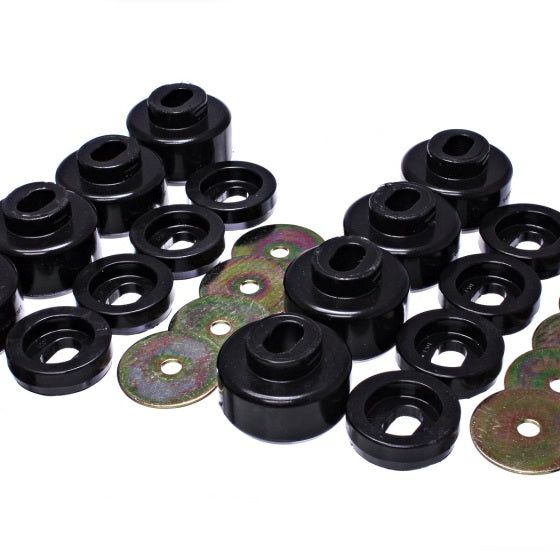 Energy Suspension 3.4162G - ENG3.4162G - Energy Suspension 07-10 Chevy K2500/3500HD Body Mount Set - Black - Shipped in Europe - Tuningsupply.com