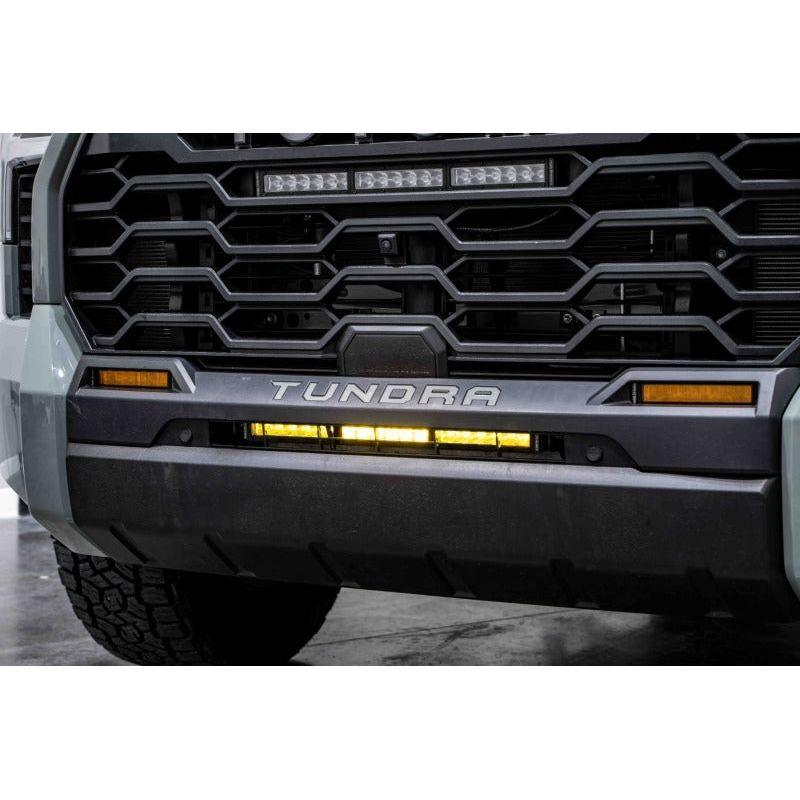 Diode Dynamics DD7413 - DIODD7413 - Diode Dynamics 2022 Toyota Tundra Stealth Bumper Light Bar Kit - Amber Combo - Shipped in Europe - Tuningsupply.com