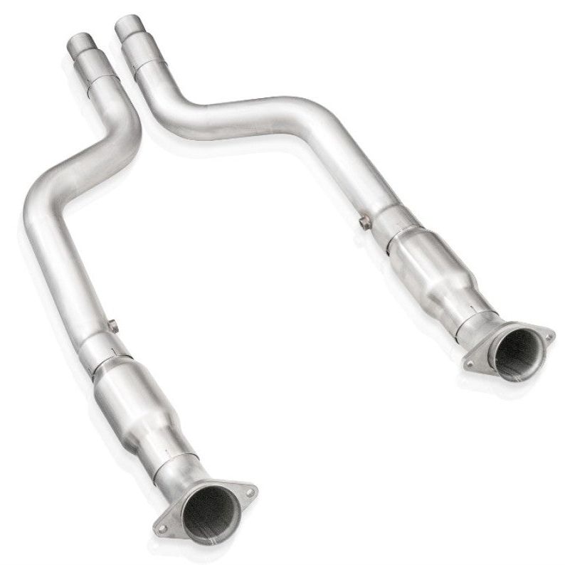 Stainless Works HM64CAT - SSWHM64CAT - Stainless Works 15-21 Dodge Challenger/Charger 6.2L/6.4L High-Flow Catted Midpipe Kit 3in - Shipped in Europe - Tuningsupply.com