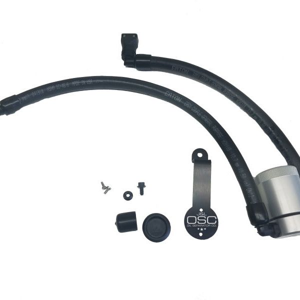 J&L 3024D-C - JLT3024D-C - J&L 2018-2023 Ford Mustang GT Driver Side Oil Separator 3.0 - Clear Anodized - Shipped in Europe - Tuningsupply.com