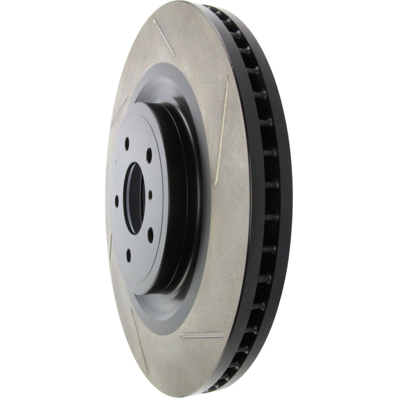 Stoptech 126.42100SL - STO126.42100SL - StopTech Power Slot Nissan 370z / Infiniti G37 SportStop Slotted Front Left Rotor - Shipped in Europe - Tuningsupply.com