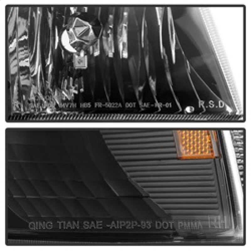 SPYDER 9029363 - SPY9029363 - xTune Ford Ranger 93-97 Crystal Headlights w/ Corner Lights 4pcs Sets Black HD-JH-FR93-SET-BK - Shipped in Europe - Tuningsupply.com