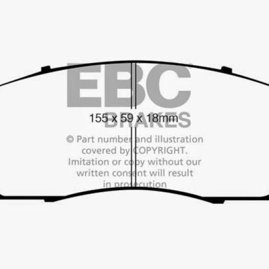 EBC DP61743 - EBCDP61743 - EBC 07-11 Honda CR-V 2.4 Greenstuff Front Brake Pads - Shipped in Europe - Tuningsupply.com