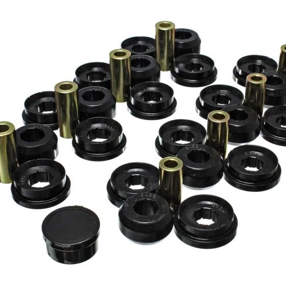 Energy Suspension 8.3129G - ENG8.3129G - Energy Suspension 03-09 Lexus Gx470 / 07-09 Toyota FJ Cruiser Black Rear End Control Arm Bushing Set - Shipped in Europe - Tuningsupply.com