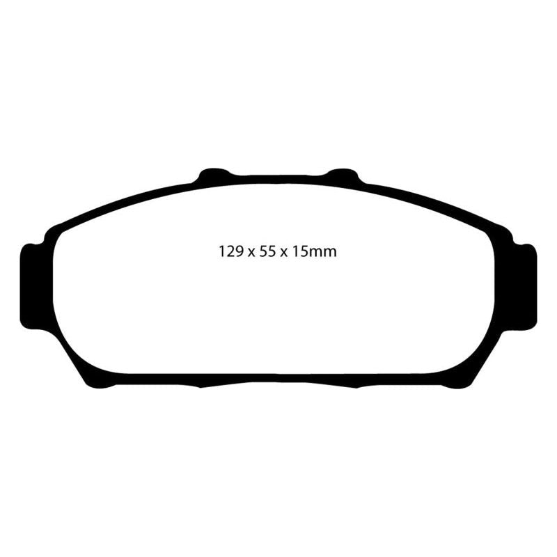 EBC DP41206R - EBCDP41206R - EBC 94-01 Acura Integra 1.8 Yellowstuff Front Brake Pads - Shipped in Europe - Tuningsupply.com