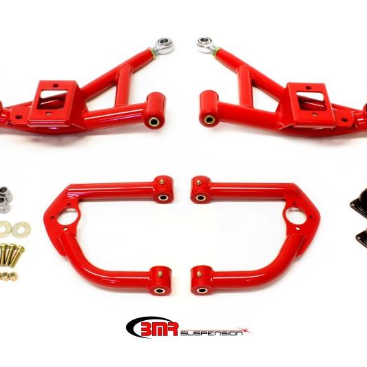 BMR Suspension AA032R - BMRAA032R - BMR 93-02 F-Body Upper And Lower A-Arm Kit - Red - Shipped in Europe - Tuningsupply.com